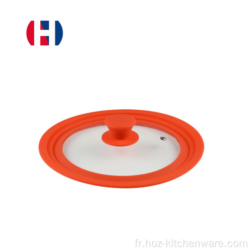 Couvoirs de couvercle en verre en silicone universel